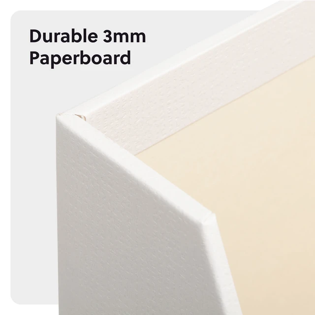 Alt view image 2 of 6 - U Brands Flip Top File Organizer Box, 9.4 x 3.7 x 13 in, Beige, Freestanding