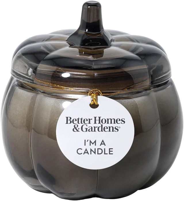 Main image of Better Homes & Gardens 5oz Glass Pumpkin Jar Candle, Brown Butter Pumpkin