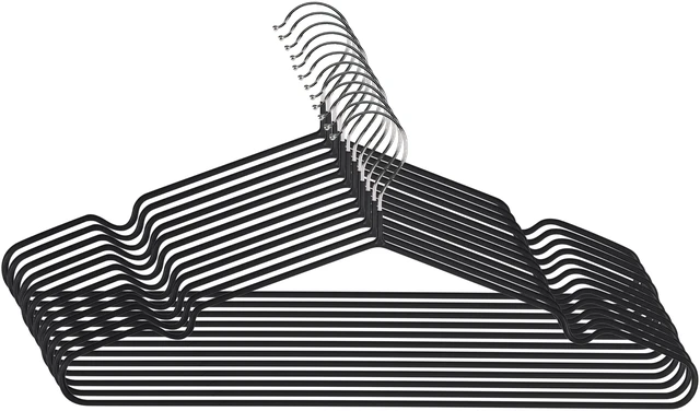 Main image of Simplify 12 Pack Metal Hangers Black