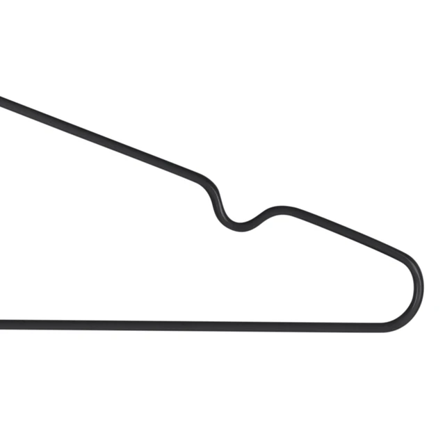 Alt view image 5 of 5 - Simplify 12 Pack Metal Hangers Black