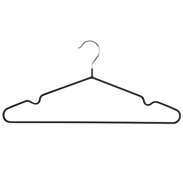 Alt view image 3 of 5 - Simplify 12 Pack Metal Hangers Black