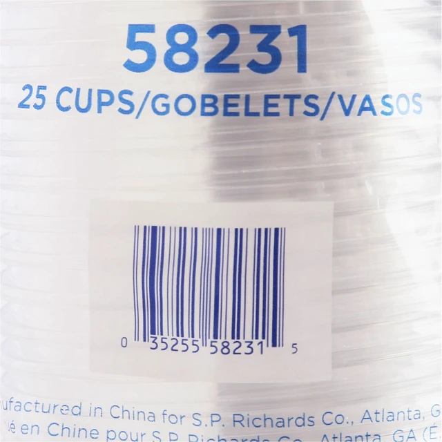 Alt view image 4 of 4 - Genuine Joe GJO58231 Clear Plastic Cups 12fl oz 25/Pack