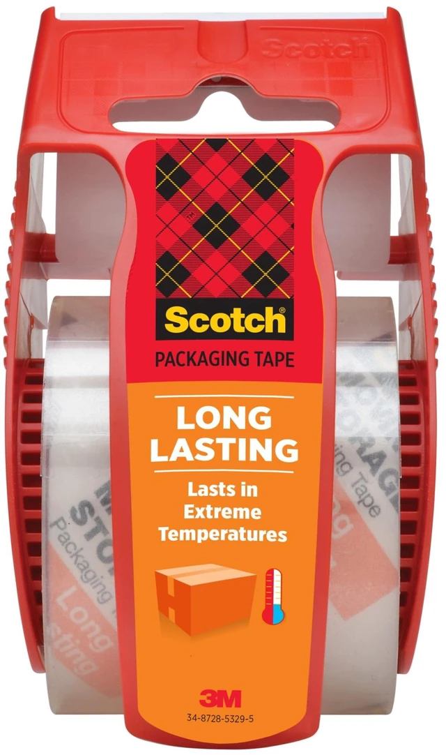 Main image of Scotch Long Lasting Storage Packing Tape 1.88in x 27.7yds, Clear, 1 Roll with Dispenser