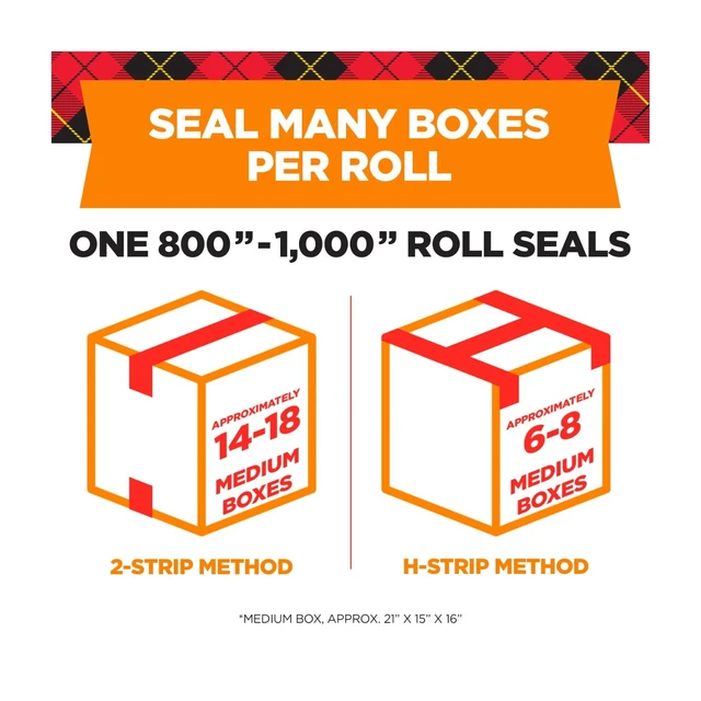 Alt view image 4 of 6 - Scotch Long Lasting Storage Packing Tape 1.88in x 27.7yds, Clear, 1 Roll with Dispenser