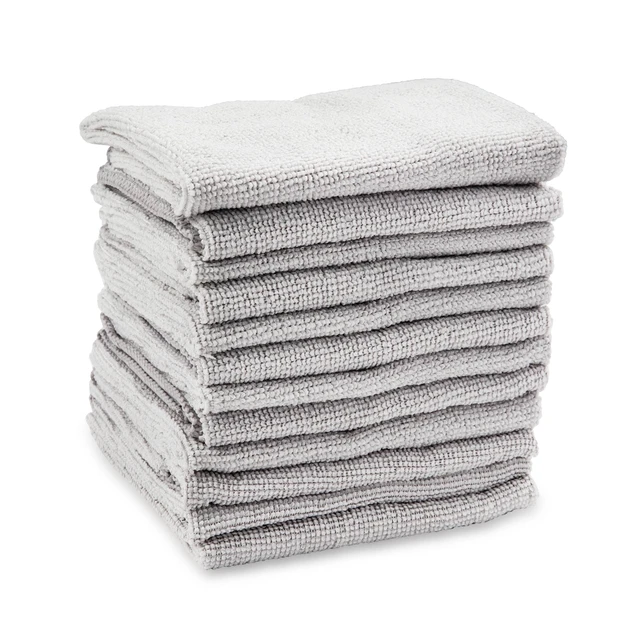 Alt view image 4 of 5 - Libman Heavy Duty Microfiber Cleaning Cloths & Wipes, 12Count, Gray