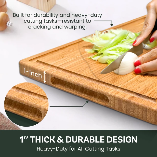 Alt view image 6 of 6 - Bambsi Bamboo Cutting Board 8" x 5" Extra Small