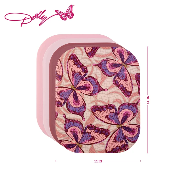 Alt view image 2 of 6 - Dolly Parton Plastic 4-Piece Cutting Mat Set, Assorted Colors, for Food Prep