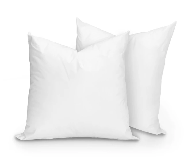 Main image of Martex 2-Pack 16x16 Decorative White Pillow Inserts, Soft & Supportive