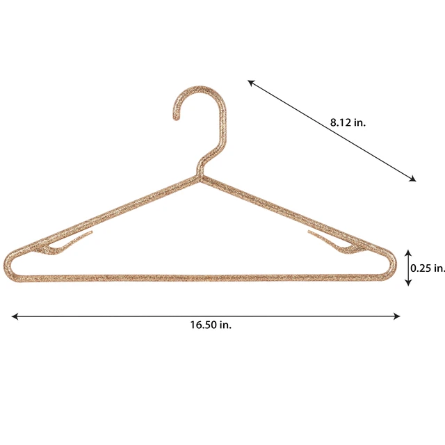 Alt view image 3 of 6 - Simplify 10 Pack Hangers in Gold