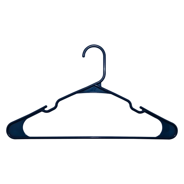 Alt view image 5 of 6 - Closetselect Plastic Notched Hangers, Blue Sapphire, 50 Count