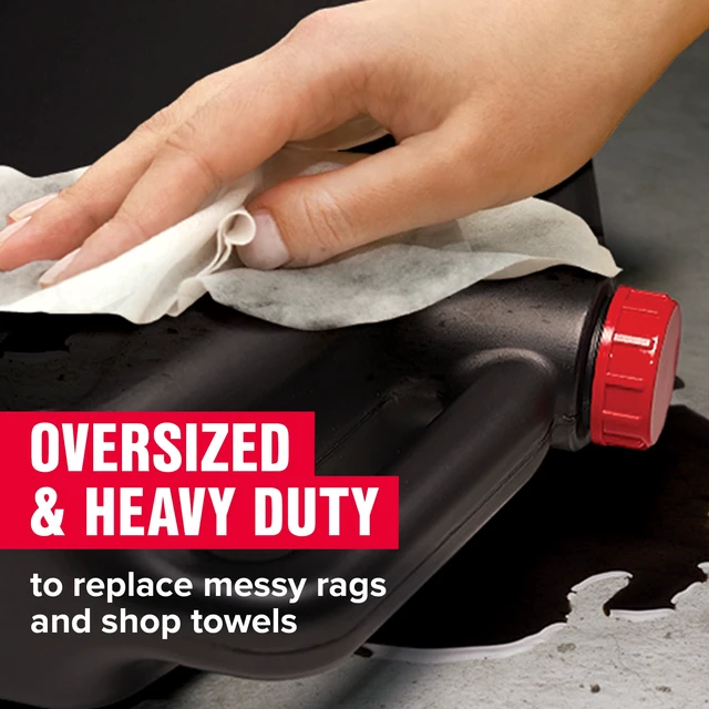 Alt view image 4 of 6 - STP Pro-Series Oil Change Wipes, 30 Ct, Oil Spill Cleanup, Engine Care & Garage Cleaning Cloths