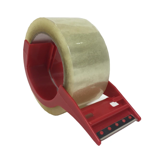 Alt view image 4 of 5 - Uboxes Clear Packing Tape 3 Rolls with Light Duty Tape Dispenser