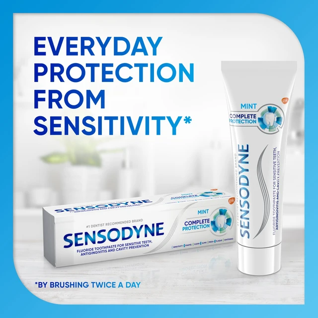 Alt view image 4 of 5 - Sensodyne Complete Protection Sensitive Toothpaste, Mint, 3.4 Oz, for Adults