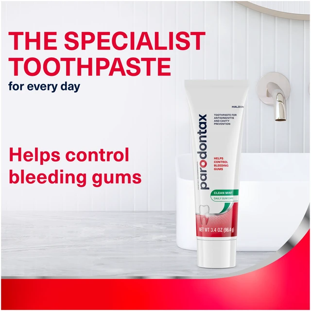 Alt view image 4 of 5 - Parodontax Fluoride Gingivitis Toothpaste for Bleeding Gums, Clean Mint, 3.4Oz