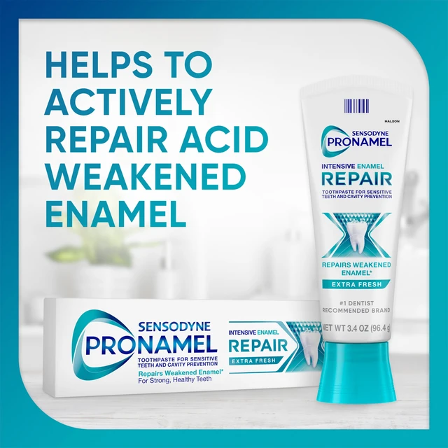 Alt view image 3 of 6 - Sensodyne Pronamel Intensive Enamel Repair Sensitive Toothpaste, Extra Fresh, 3.4oz