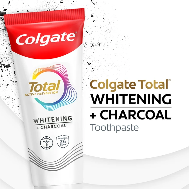 Alt view image 6 of 6 - Colgate Total Active Prevention Whitening Charcoal Toothpaste, Mint, 5.1 oz