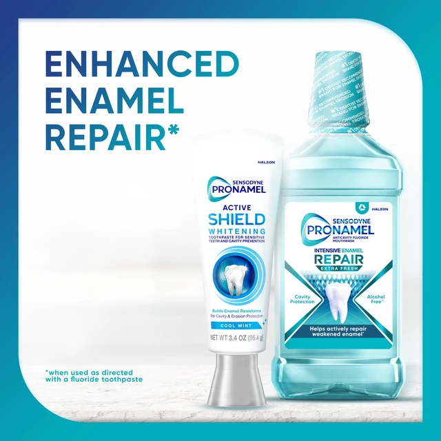 Alt view image 3 of 6 - Sensodyne Pronamel Active Shield Whitening Enamel Toothpaste, Cool Mint, 3.4oz