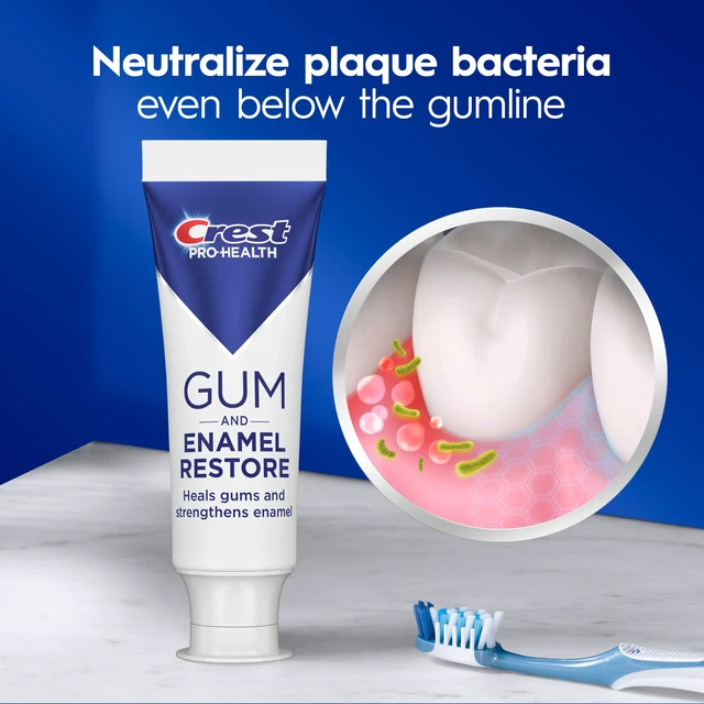 Alt view image 6 of 6 - Crest Pro-Health Gum and Enamel Repair Toothpaste, Advanced Whitening, 2.6 oz