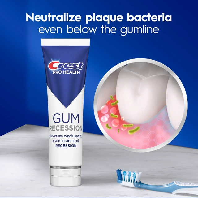 Alt view image 6 of 6 - Crest Pro-Health Gum Rescue Toothpaste 4.6 oz, Anticavity Antibacterial Fluoride Gum Protection