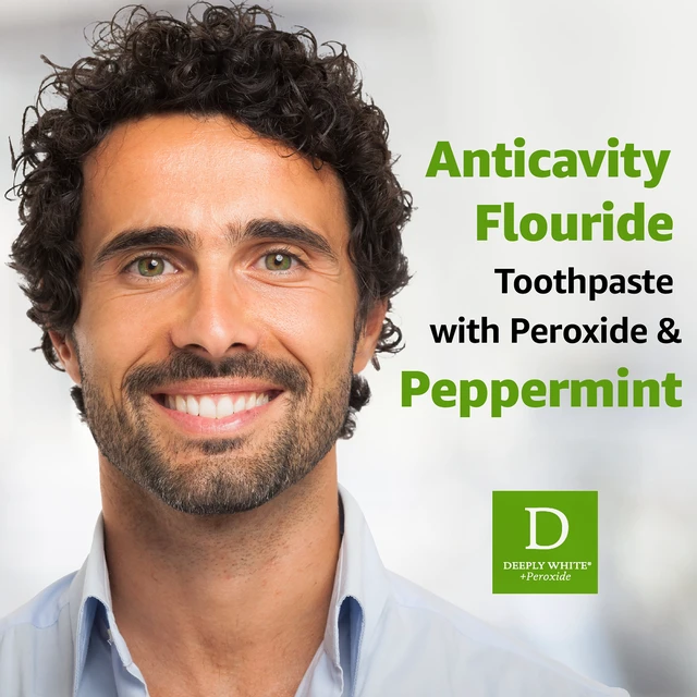 Alt view image 2 of 6 - Rembrandt Deeply White and Peroxide Whitening Toothpaste, Peppermint, 3.5 oz, 2 Pack