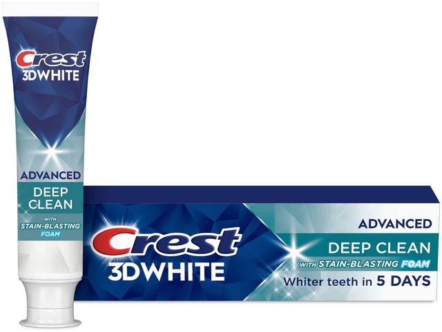 Main image of Crest 3D White Advanced Deep Clean Whitening Toothpaste, 3.3oz