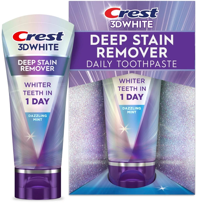 Main image of Crest 3DWhite Brilliance Deep Stain Remover Dazzling Mint Toothpaste, 2.1oz