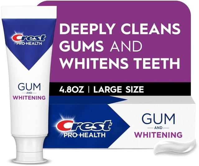 Main image of Crest Pro-Health Gum & Whitening Toothpaste, Anticavity, Antibacterial Fluoride, 4.8oz