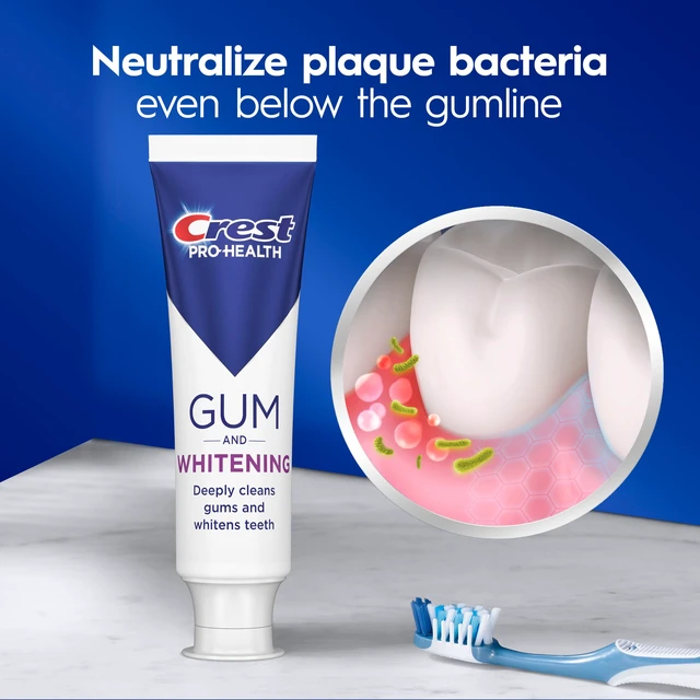 Alt view image 4 of 6 - Crest Pro-Health Gum & Whitening Toothpaste, Anticavity, Antibacterial Fluoride, 4.8oz