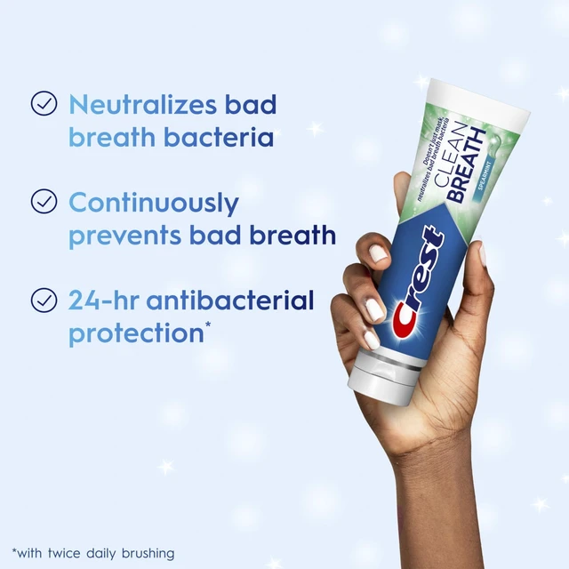Alt view image 6 of 6 - Crest Clean Breath Spearmint Toothpaste, 4.6oz