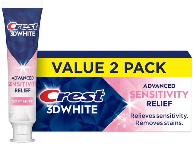 Main image of 3DWhite Advanced Sensitivity Toothpaste, Soft Mint, 3.3oz, 2-Pack