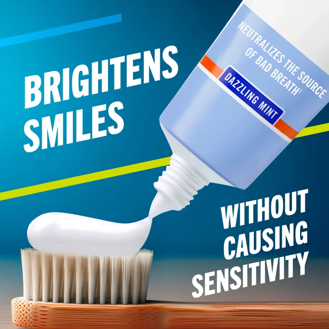 Alt view image 2 of 5 - TheraBreath Whitening Toothpaste Peroxide-Free and Anticavity Dazzling Mint 4oz