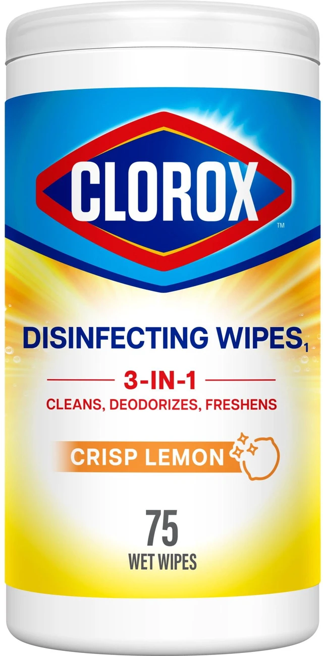 Main image of Clorox Disinfecting Wipes Limited Edition Back to School, Bleach Free, Crisp Lemon, 75 Count