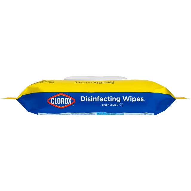 Alt view image 5 of 5 - Clorox Disinfecting Cleaning Wipes Flex Pack, Bleach Free, Crisp Lemon, 75 Count