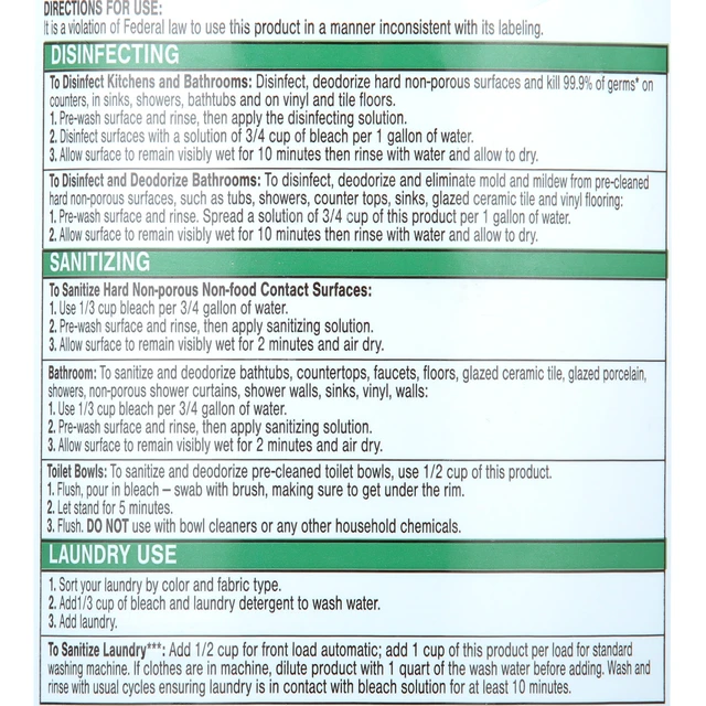 Alt view image 5 of 6 - Comet Germicidal Bleach 121oz Unscented