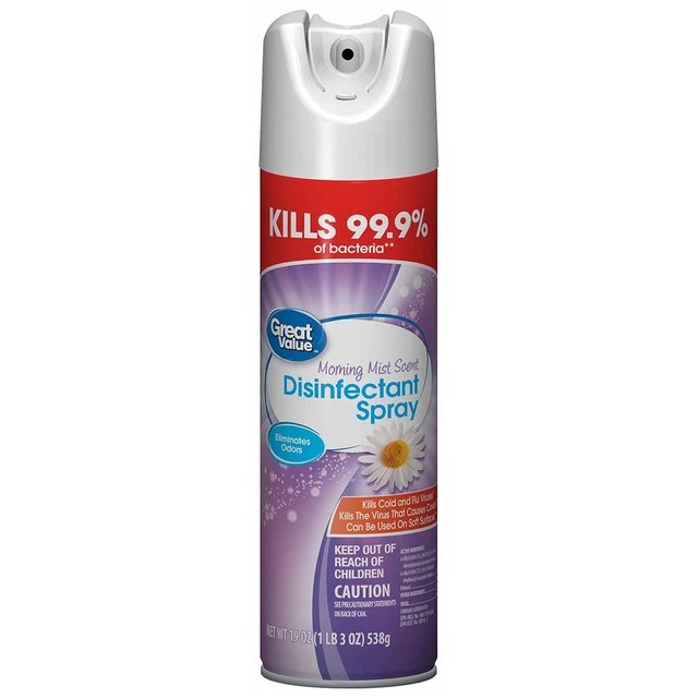 Alt view image 3 of 6 - Great Value Disinfectant Spray Morning Mist Scent 19 oz