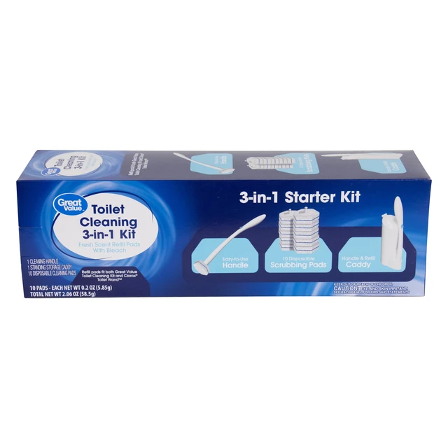 Alt view image 3 of 6 - 3-in-1 Toilet Cleaning Starter Kit Great Value
