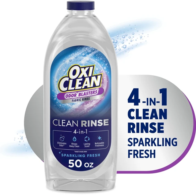 Main image of OxiClean Odor Blasters Fabric Rinse, 4-in-1 Clean Rinse, 50 fl oz, Sparkling Fresh Scent