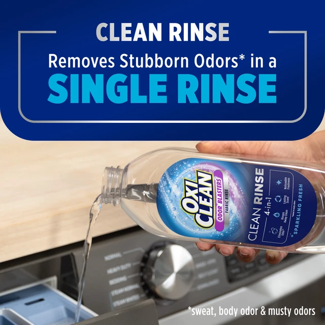 Alt view image 3 of 6 - OxiClean Odor Blasters Fabric Rinse, 4-in-1 Clean Rinse, 50 fl oz, Sparkling Fresh Scent