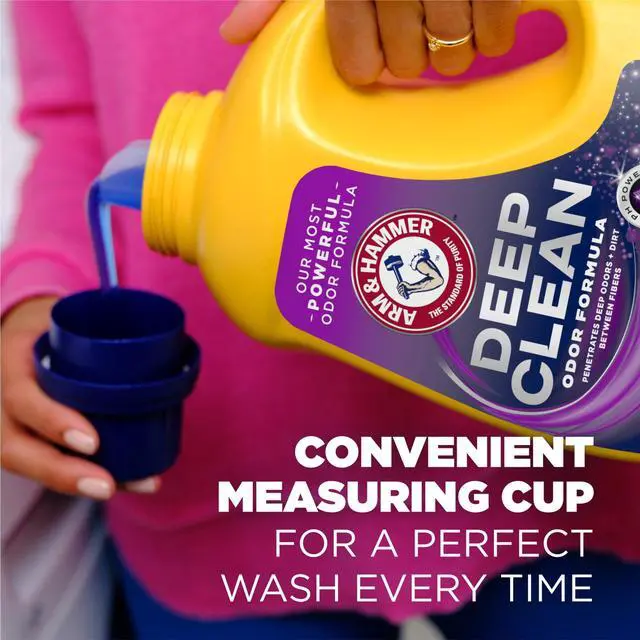 Alt view image 4 of 6 - ARM & HAMMER Deep Clean Odor Formula Liquid Laundry Detergent, Radiant Burst, 75 Fl Oz