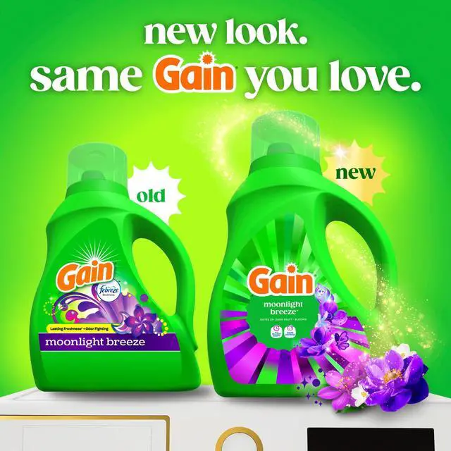 Alt view image 9 of 20 - Laundry Detergent Liquid, Now with Odor Defense, Moonlight Breeze Scent, 39 fl oz, 29 Loads