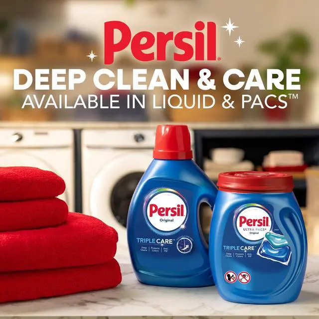Alt view image 7 of 20 - Persil Deep Clean Liquid Laundry Detergent, Original, 34 fl oz, 25 loads