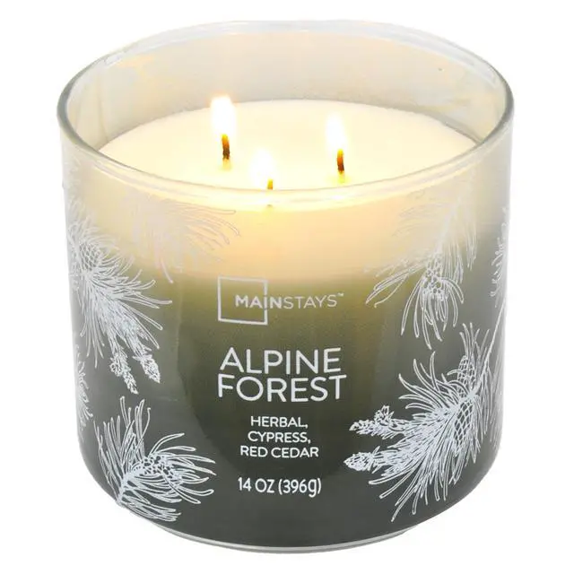 Alt view image 9 of 14 - 3Wick Scented Jar Candle,Alpine Forest Woodsy Fragrance,ParaffinBlend Wax,4060 Hour Burn Time,Green Ombre Decorative Candle With Metal Lid for Home Decor
