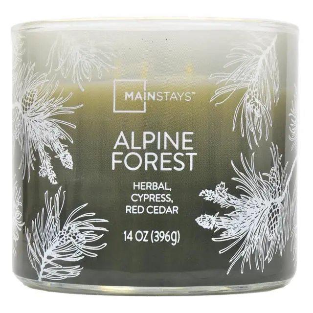Alt view image 11 of 14 - 3Wick Scented Jar Candle,Alpine Forest Woodsy Fragrance,ParaffinBlend Wax,4060 Hour Burn Time,Green Ombre Decorative Candle With Metal Lid for Home Decor