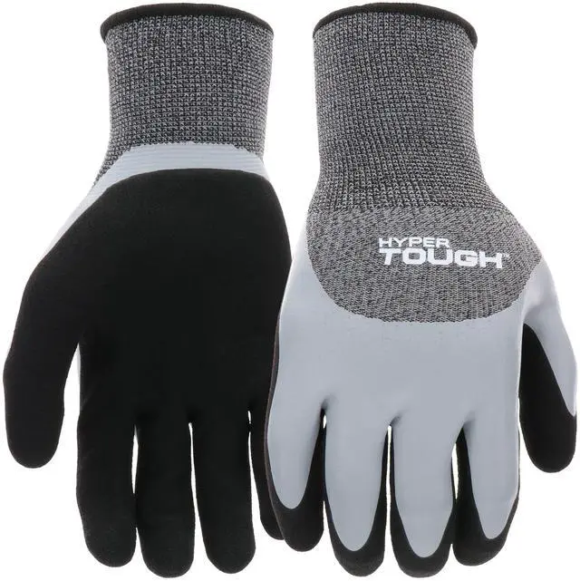 Main image of Hyper Tough Double Dipped Latex Work Gloves, Large, 1 Pair