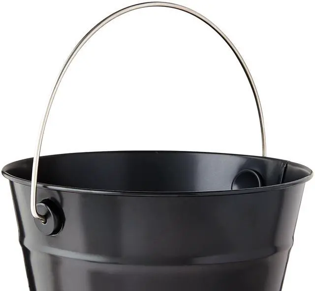 Alt view image 2 of 6 - (2 pack) Black Tin Pail with Handle, 5", by Way To Celebrate, Party Favors