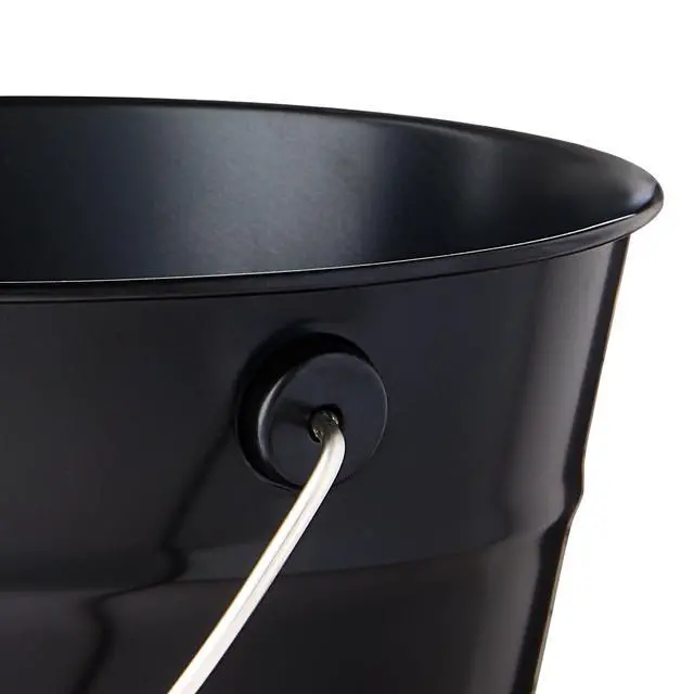 Alt view image 3 of 6 - (2 pack) Black Tin Pail with Handle, 5", by Way To Celebrate, Party Favors