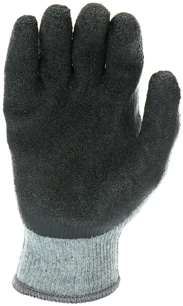 Alt view image 7 of 7 - Hyper Tough Double Dipped Latex Work Gloves, Large, 1 Pair