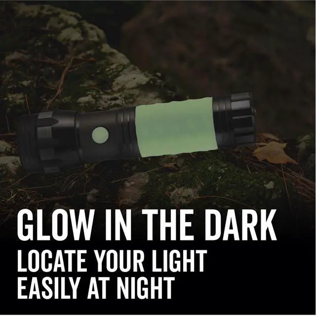 Alt view image 3 of 5 - Rayovac Mini LED Flashlight with Glow in the Dark Rubber Grip, 3 AAA Batteries Included