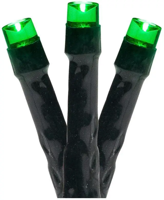 Main image of Northlight LED Wide Angle Christmas Lights - Green - 9.5' Green Wire - 20ct