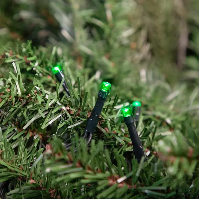 Alt view image 2 of 6 - Northlight LED Wide Angle Christmas Lights - Green - 9.5' Green Wire - 20ct